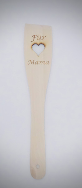 Pfannenwender Mama mit Herz und Gravur Für Mama